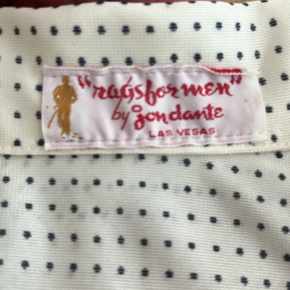 Rags for Men by Jon Dante Las Vegas Vintage Button Down Shirt sz large - Picture 3 of 11